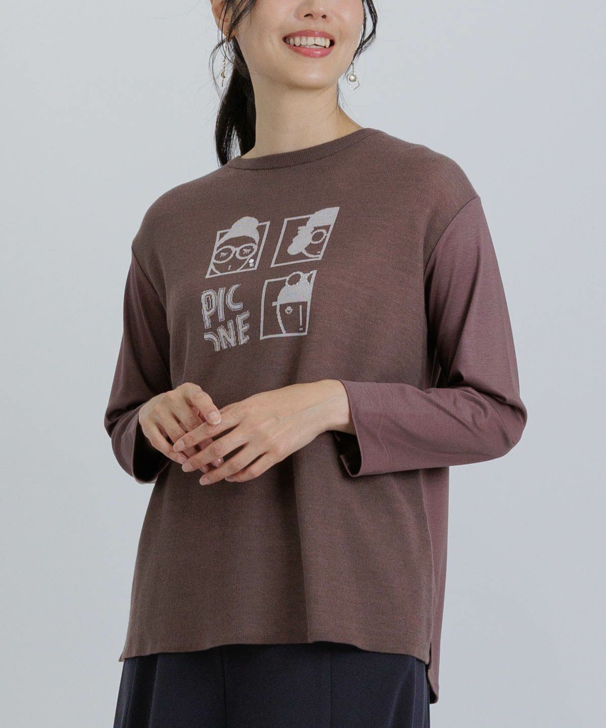 モデル着用画像（ブラウン）