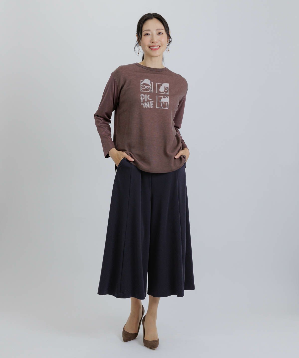 モデル着用画像（ブラウン）