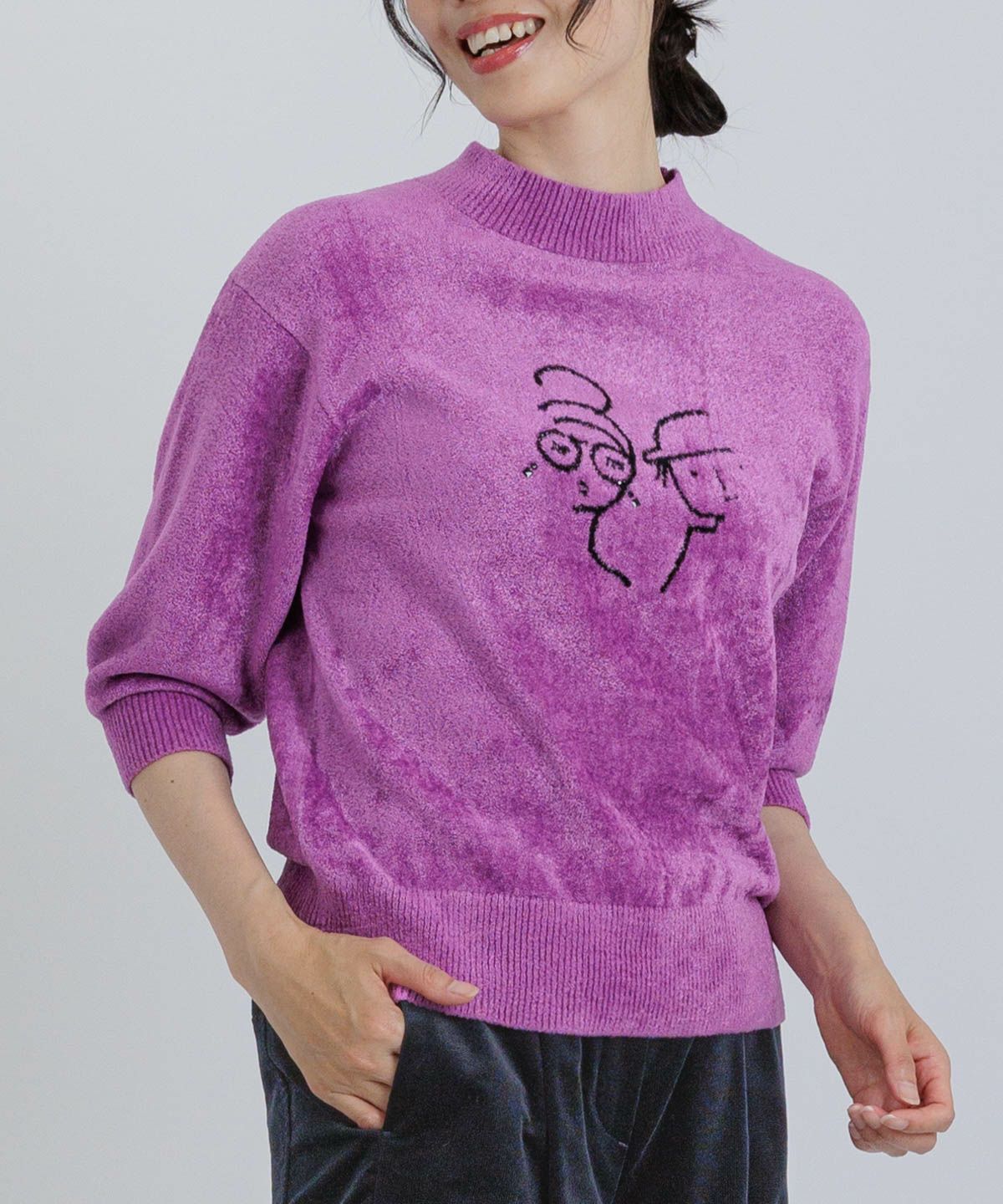 モデル着用画像（パープル）