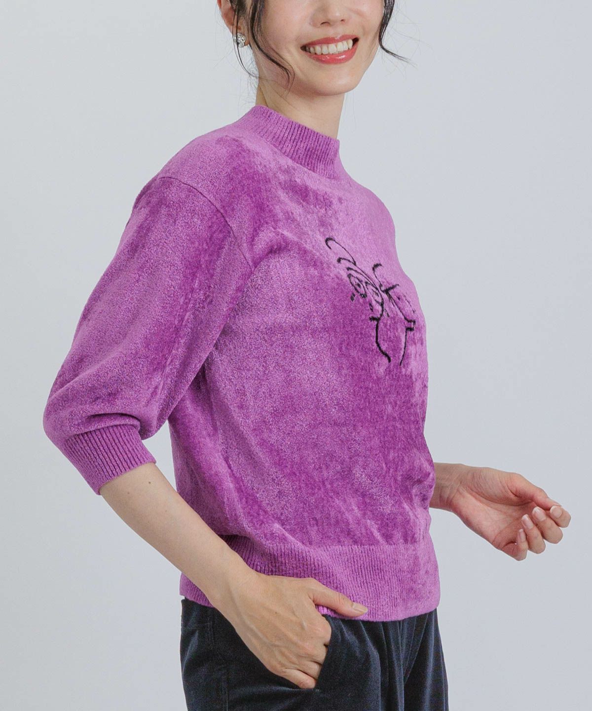 モデル着用画像（パープル）