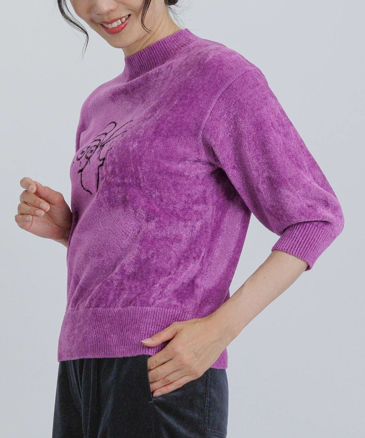 モデル着用画像（パープル）