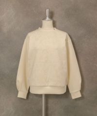 総柄プリントダンボールプルオーバー（ホワイト）