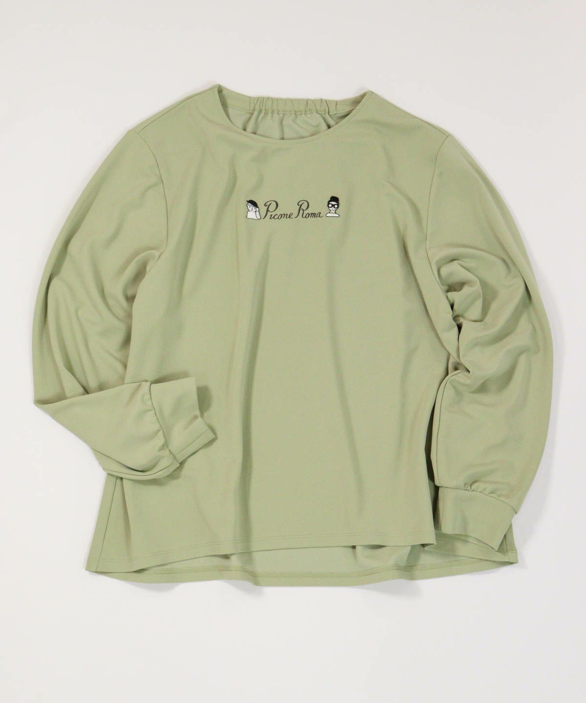刺繍ポンチプルオーバー（グリーン）