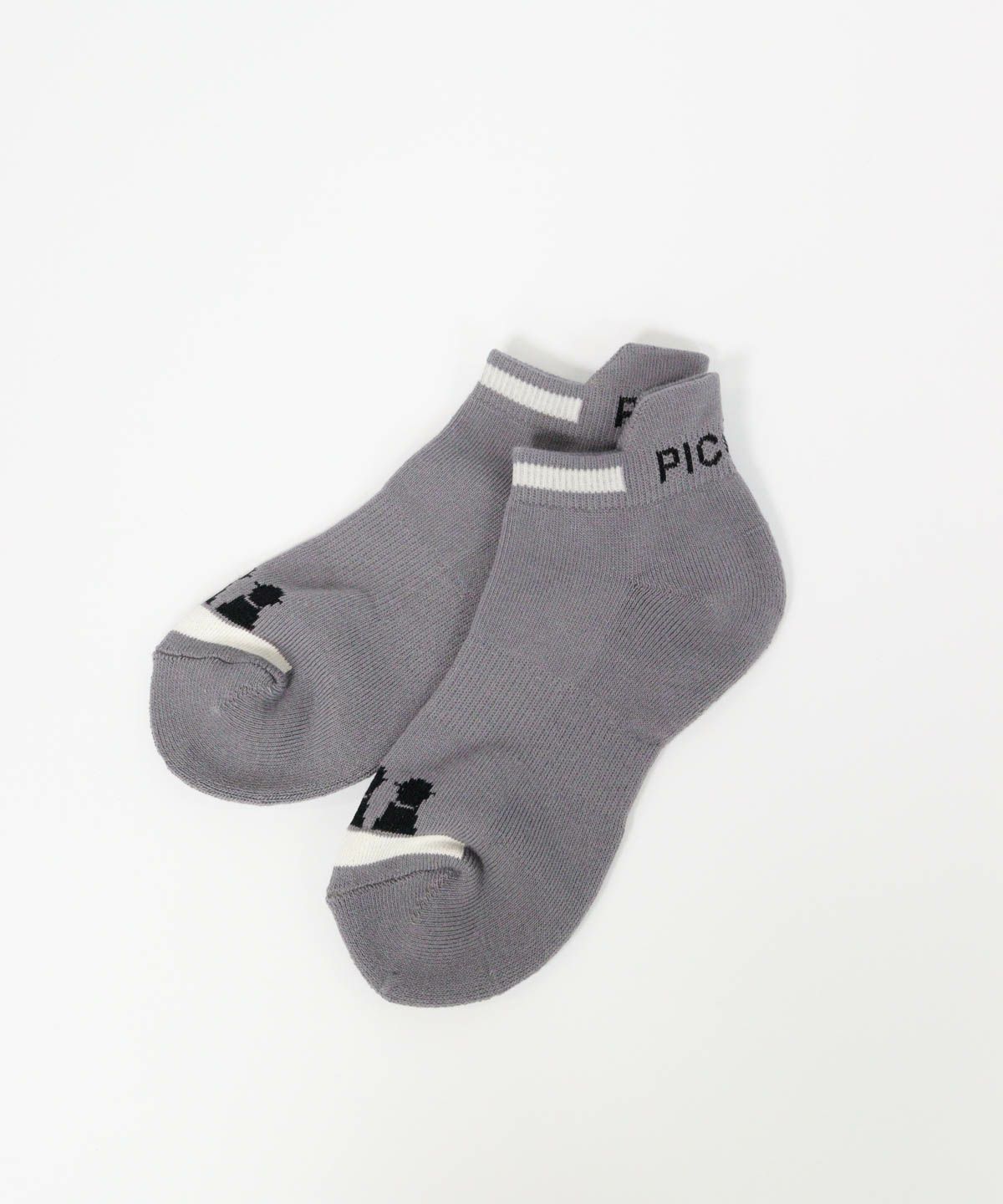 シルエットくるぶしソックス（グレー）