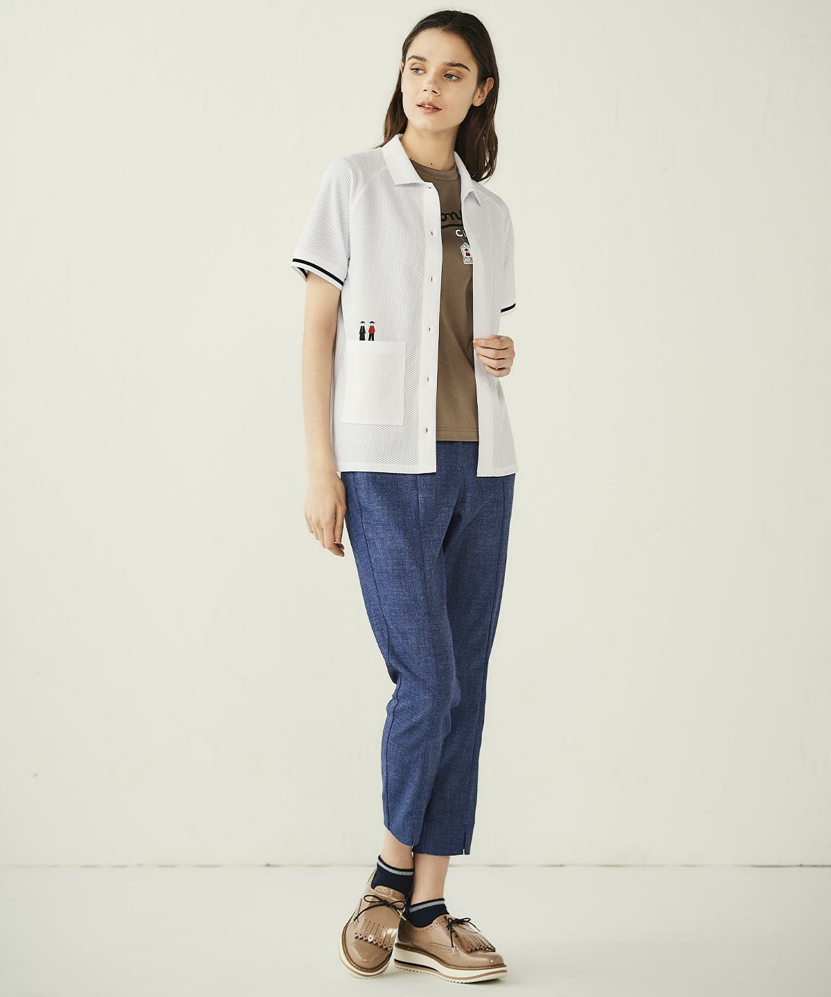 モデル着用画像（ネイビー）