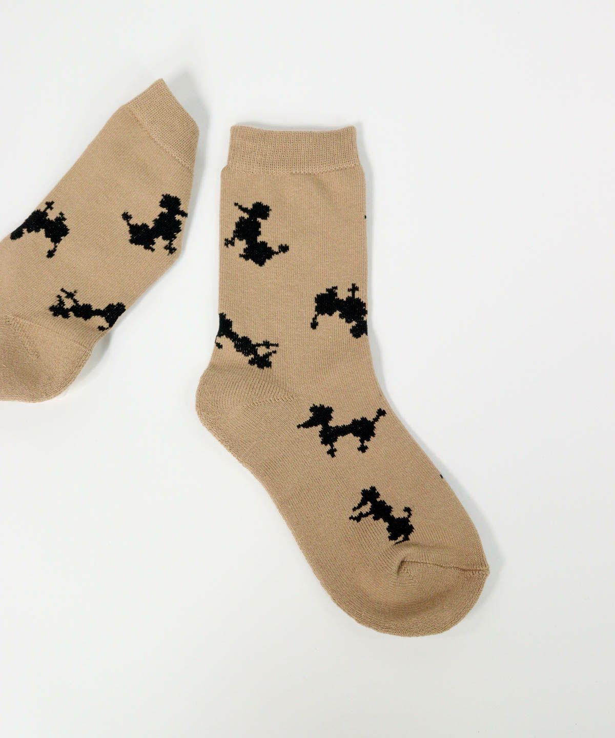 プードル柄部分（ベージュ）