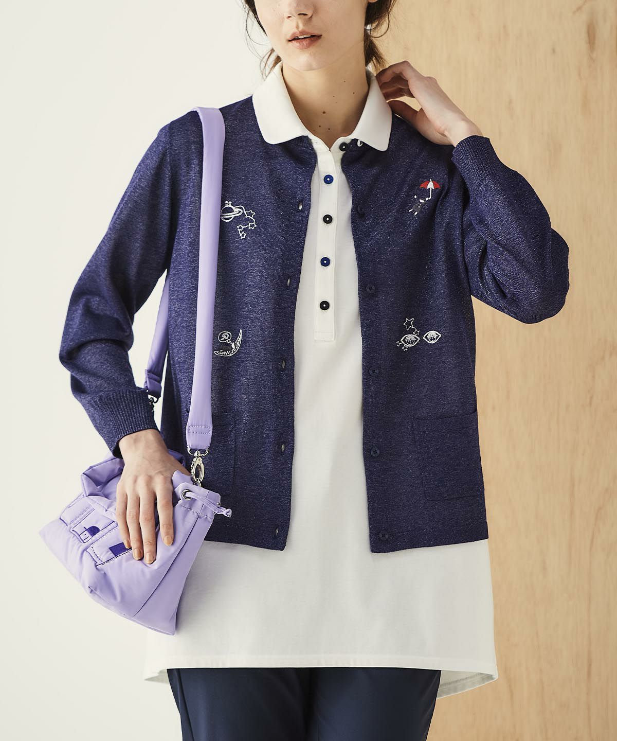 モデル着用画像(ライトパープル)