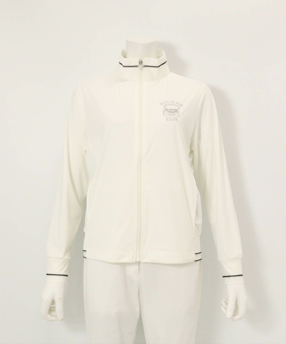 メローステッチUV冷感ブルゾン（ホワイト）