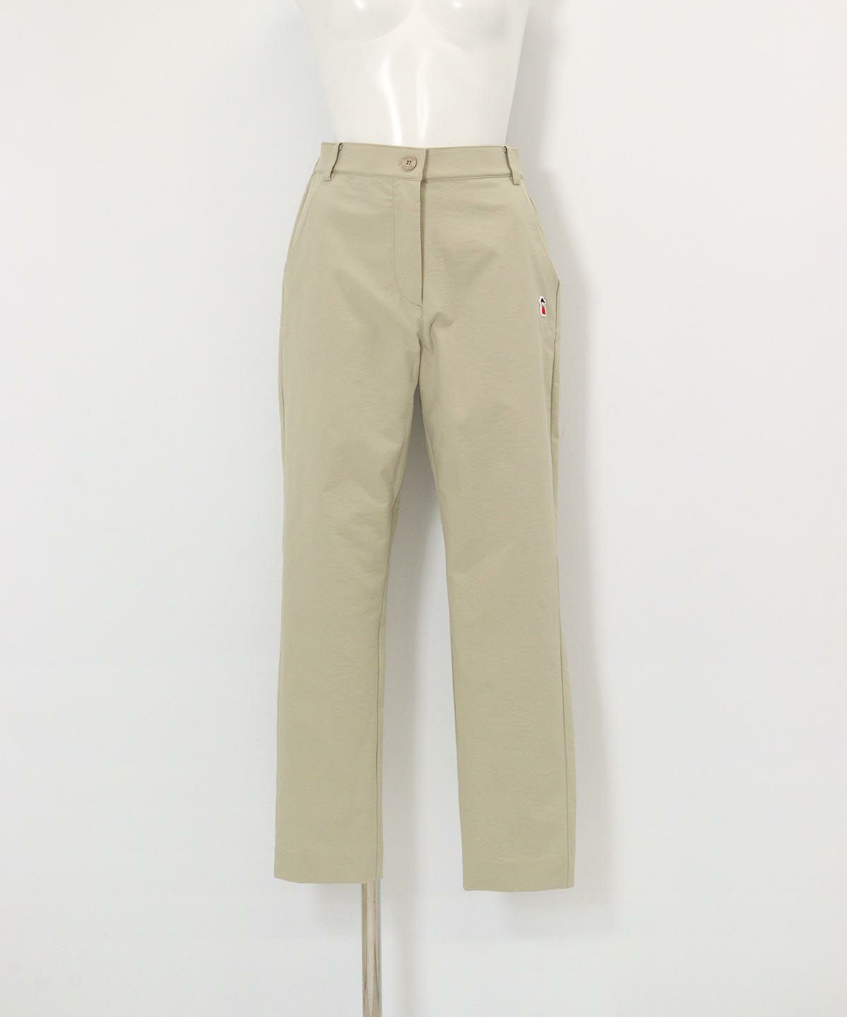 UV撥水ベーシックパンツ(ベージュ)前