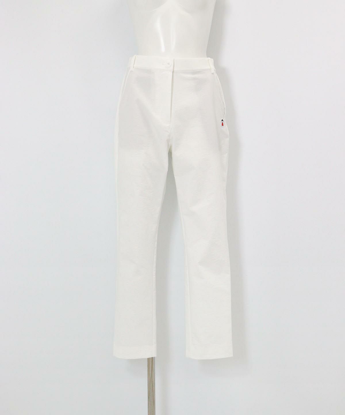 UV撥水ベーシックパンツ(ホワイト)前