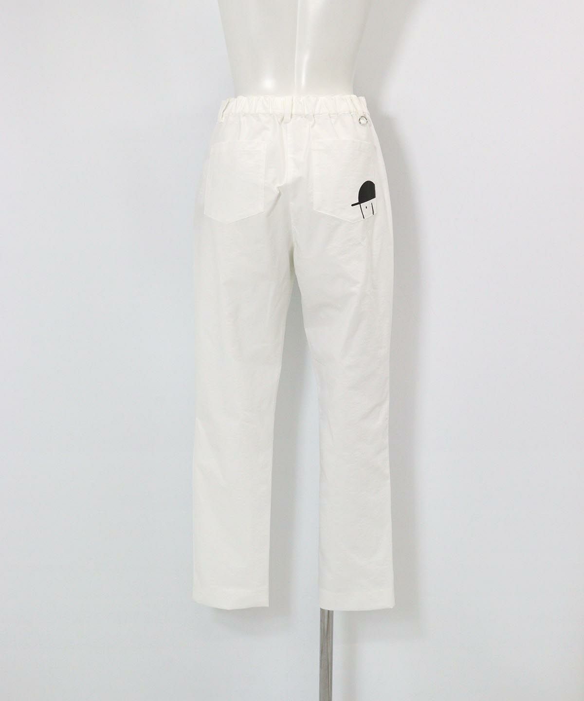 UV撥水ベーシックパンツ(ホワイト)後ろ