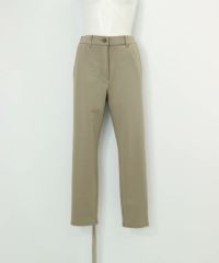 千鳥エンボス冷感パンツ(キャメル)前