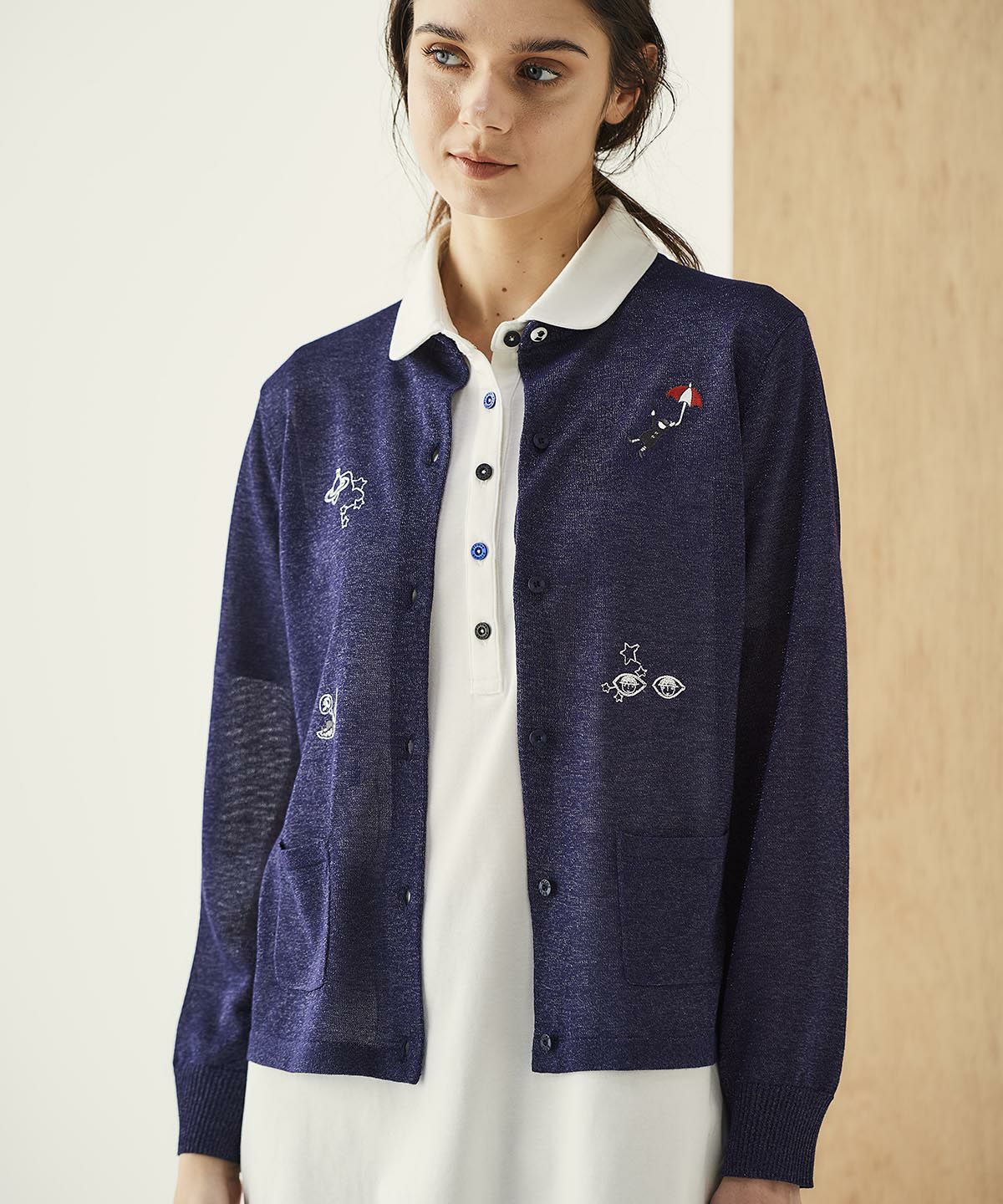 モデル着用画像(ネイビー)