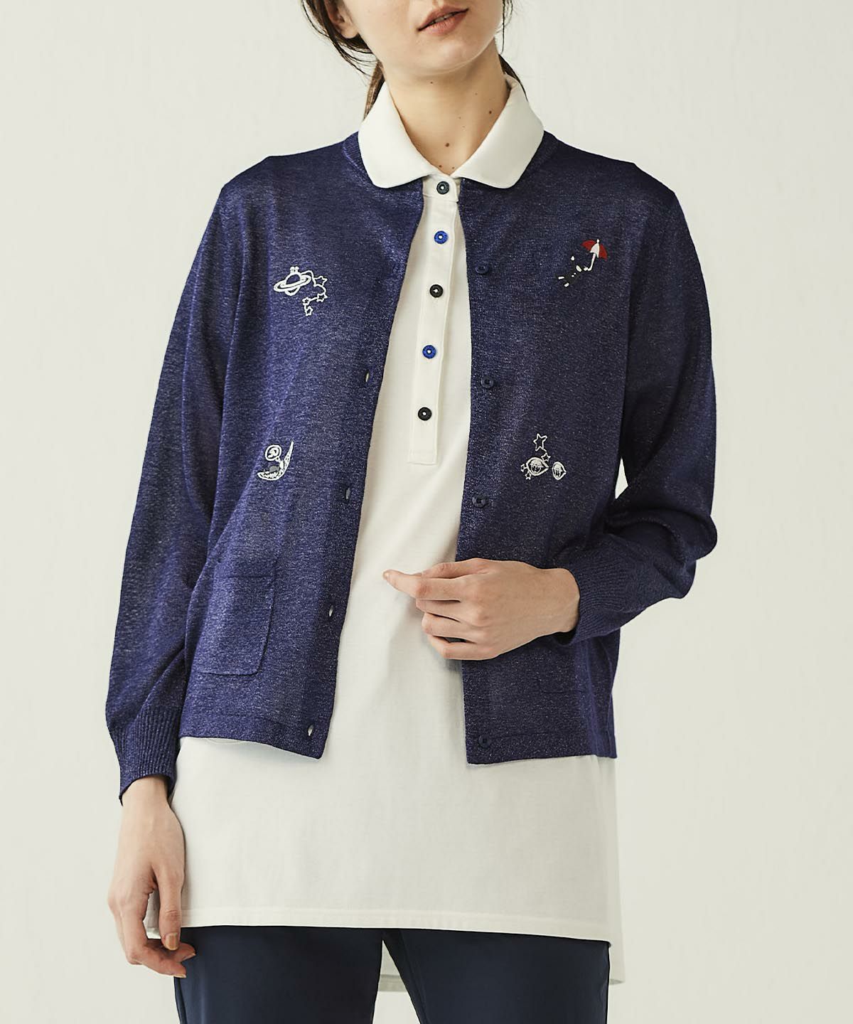 モデル着用画像(ネイビー)