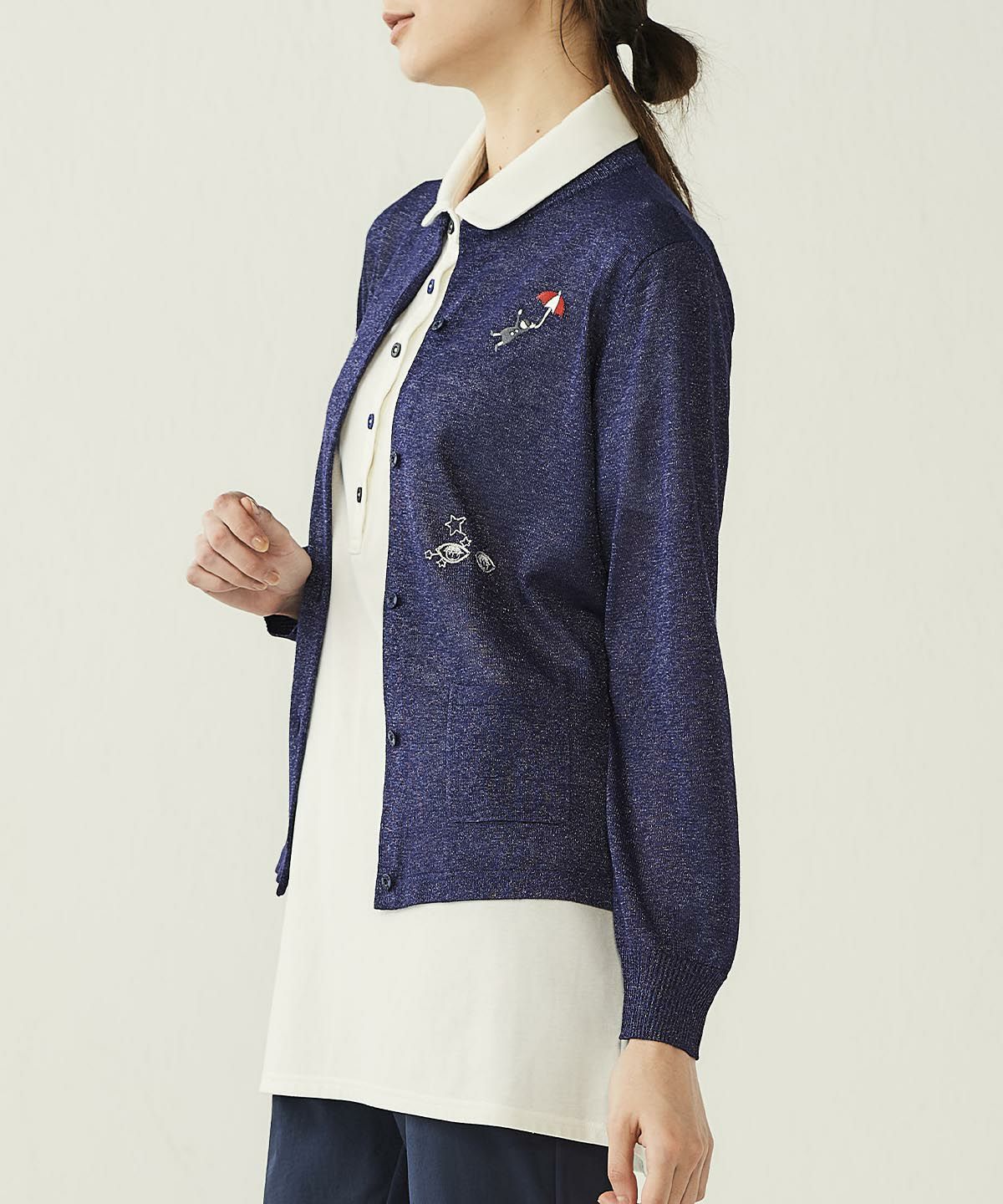 モデル着用画像(ネイビー)