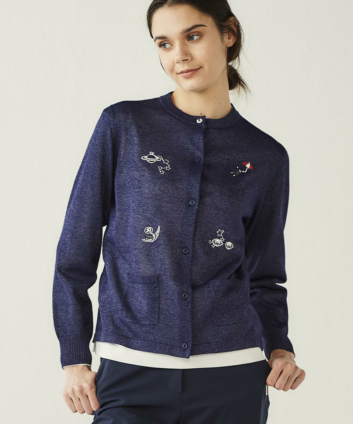 モデル着用画像(ネイビー)