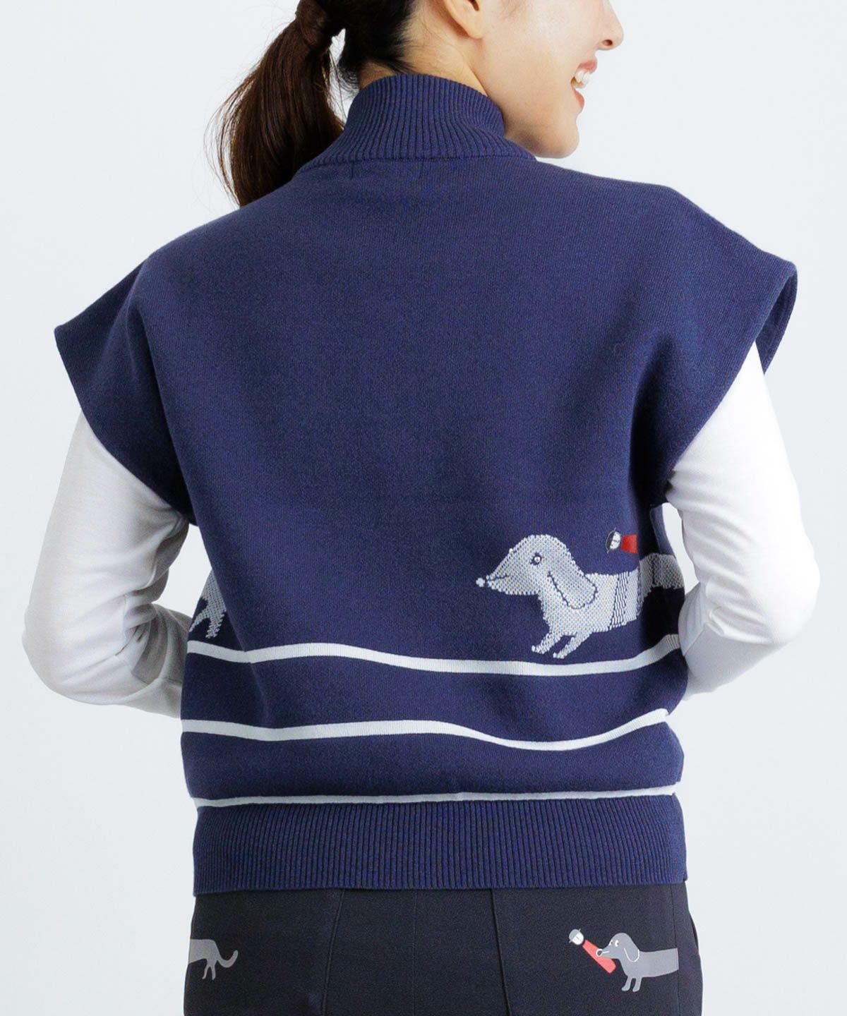 モデル着用画像(ネイビー)