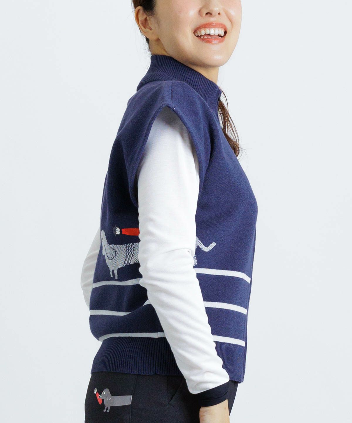 モデル着用画像(ネイビー)