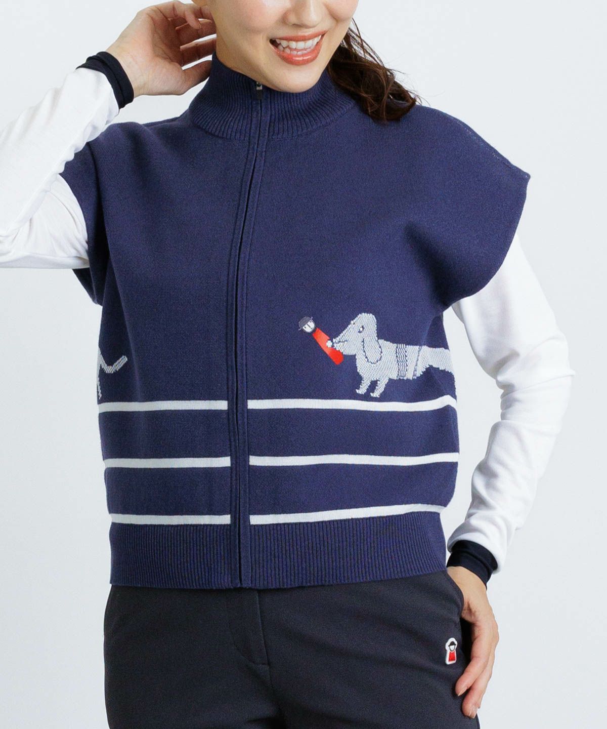 モデル着用画像(ネイビー)