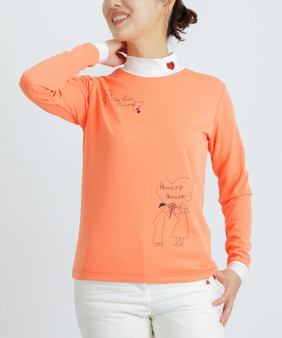 モデル着用画像(オレンジ)