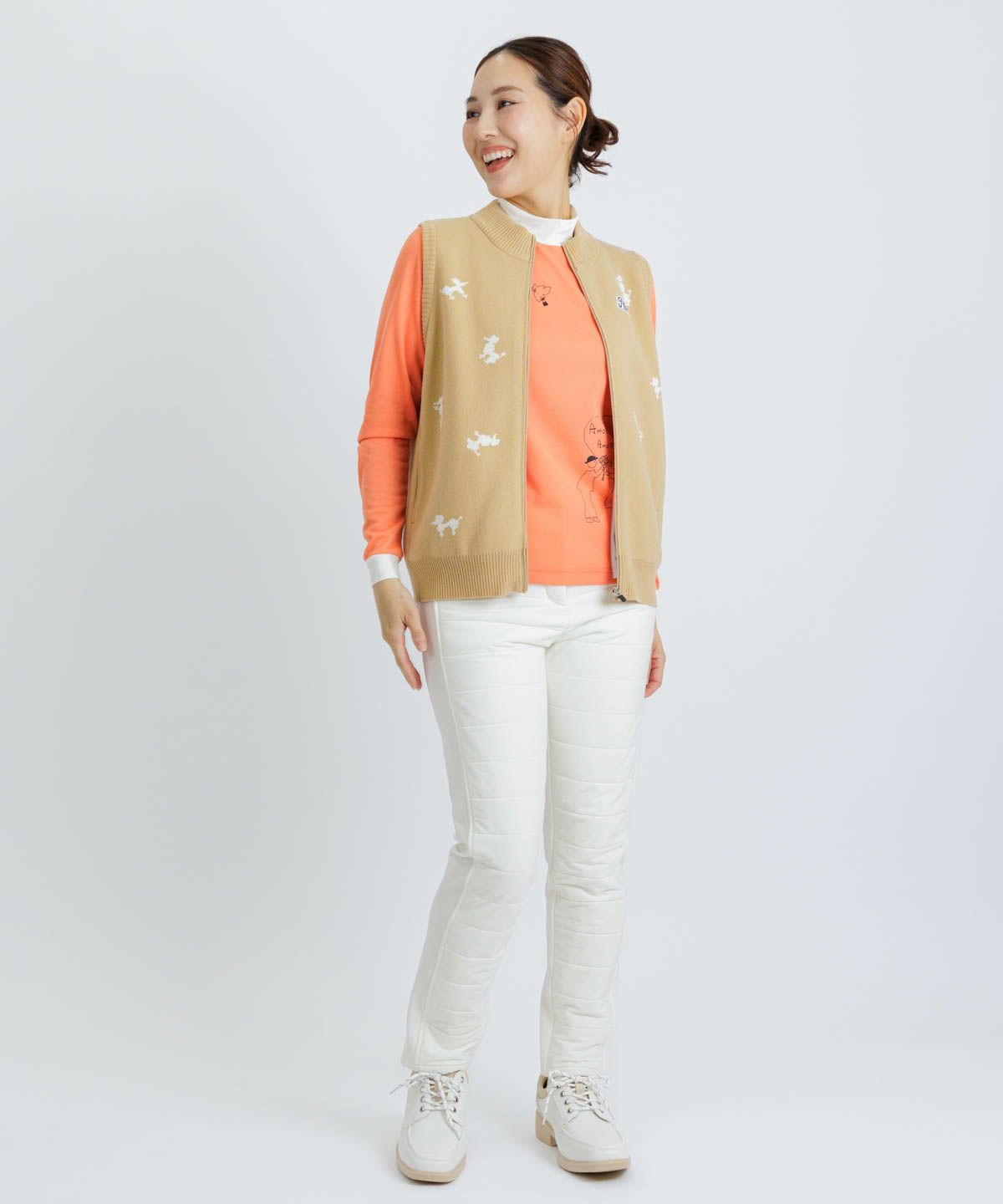 モデル着用画像(オレンジ)