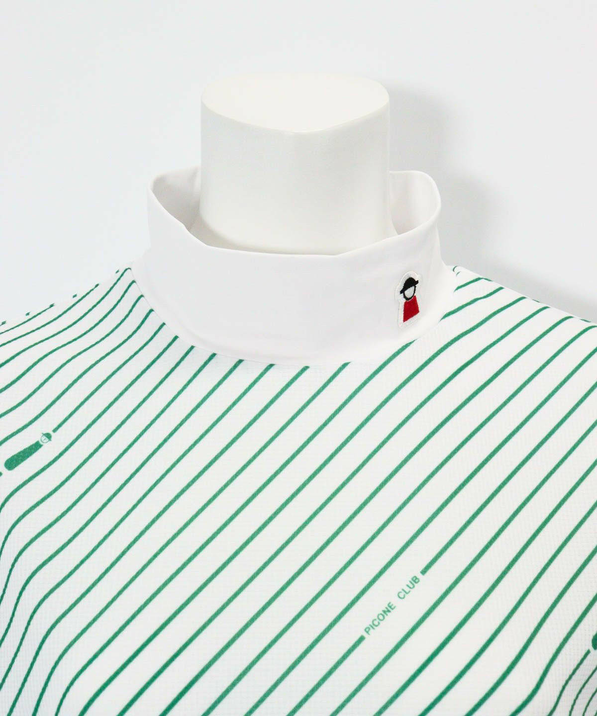 首元部分(ホワイト×グリーン)