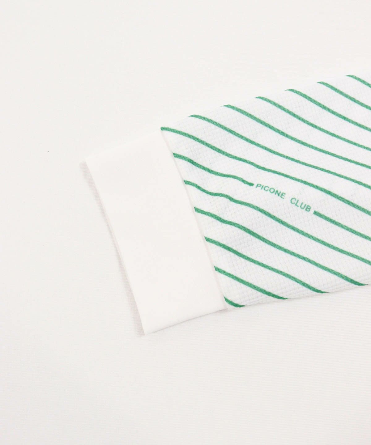 袖口部分(ホワイト×グリーン)