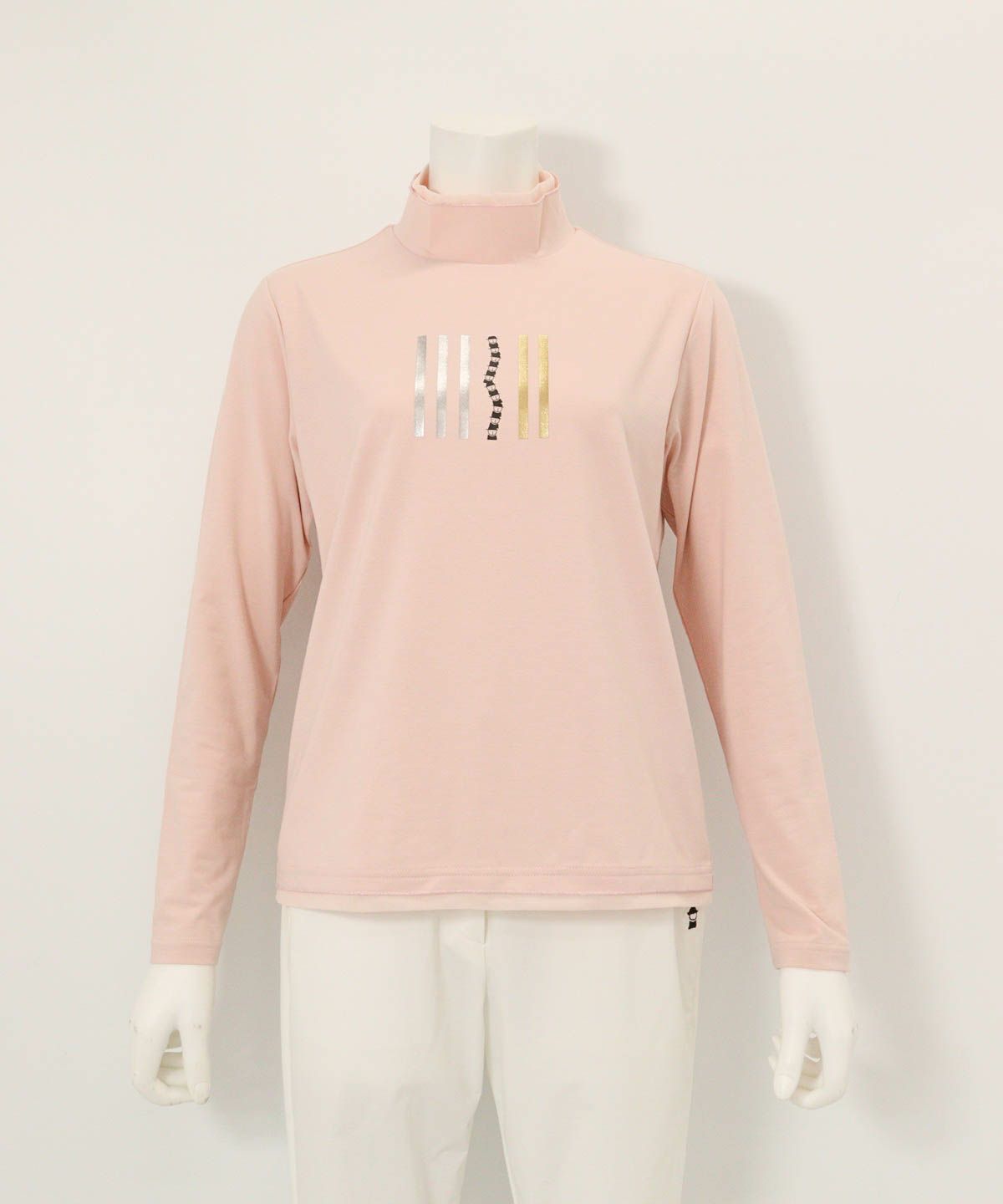 部分チュールUV冷感プルオーバー（ピンク）