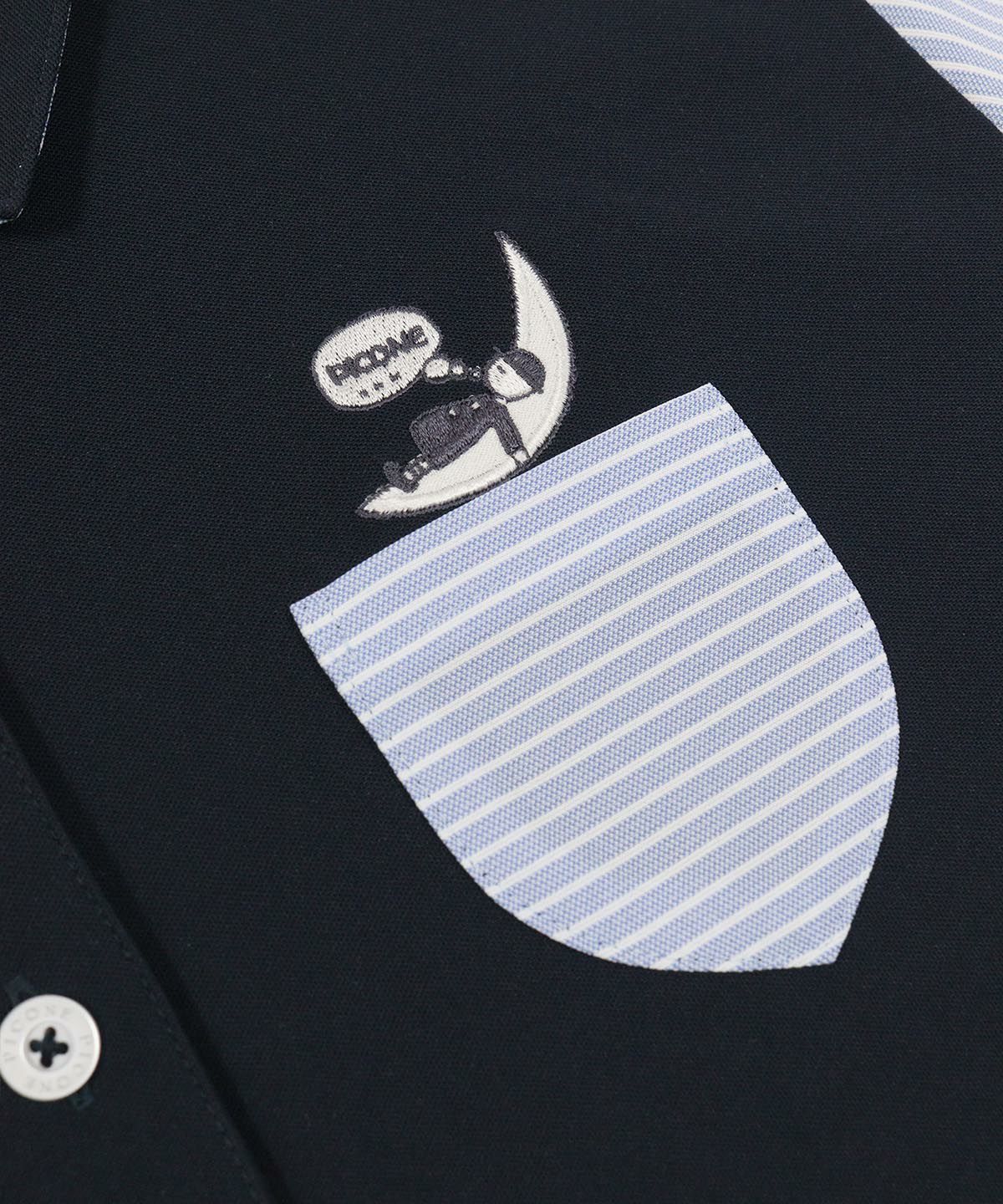 胸元デザインアップ(ネイビー)