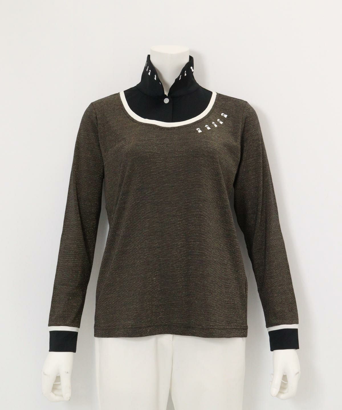 レイヤード風プルオーバー(ブラック)前