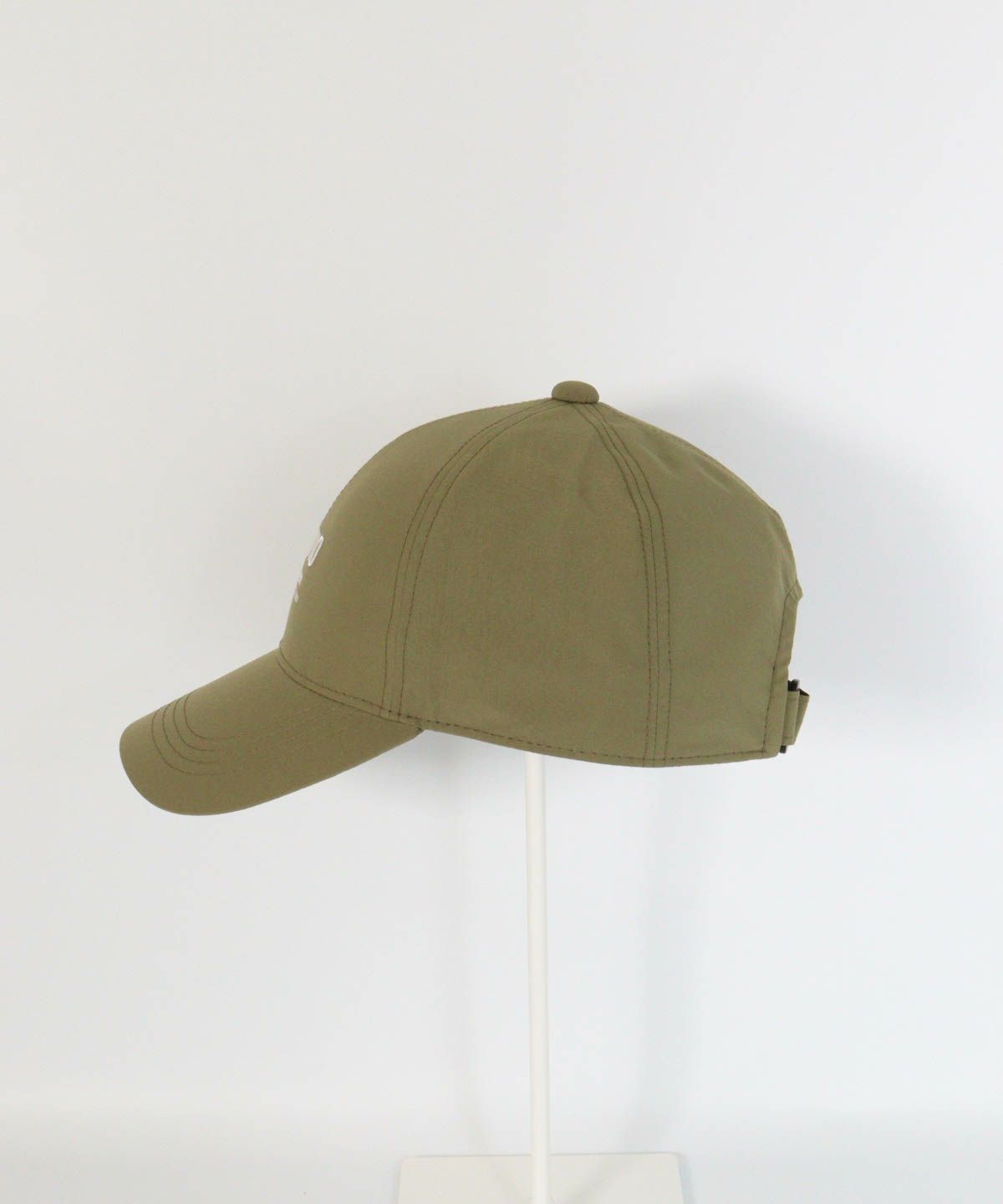刺繍撥水キャップ左横（カーキ）