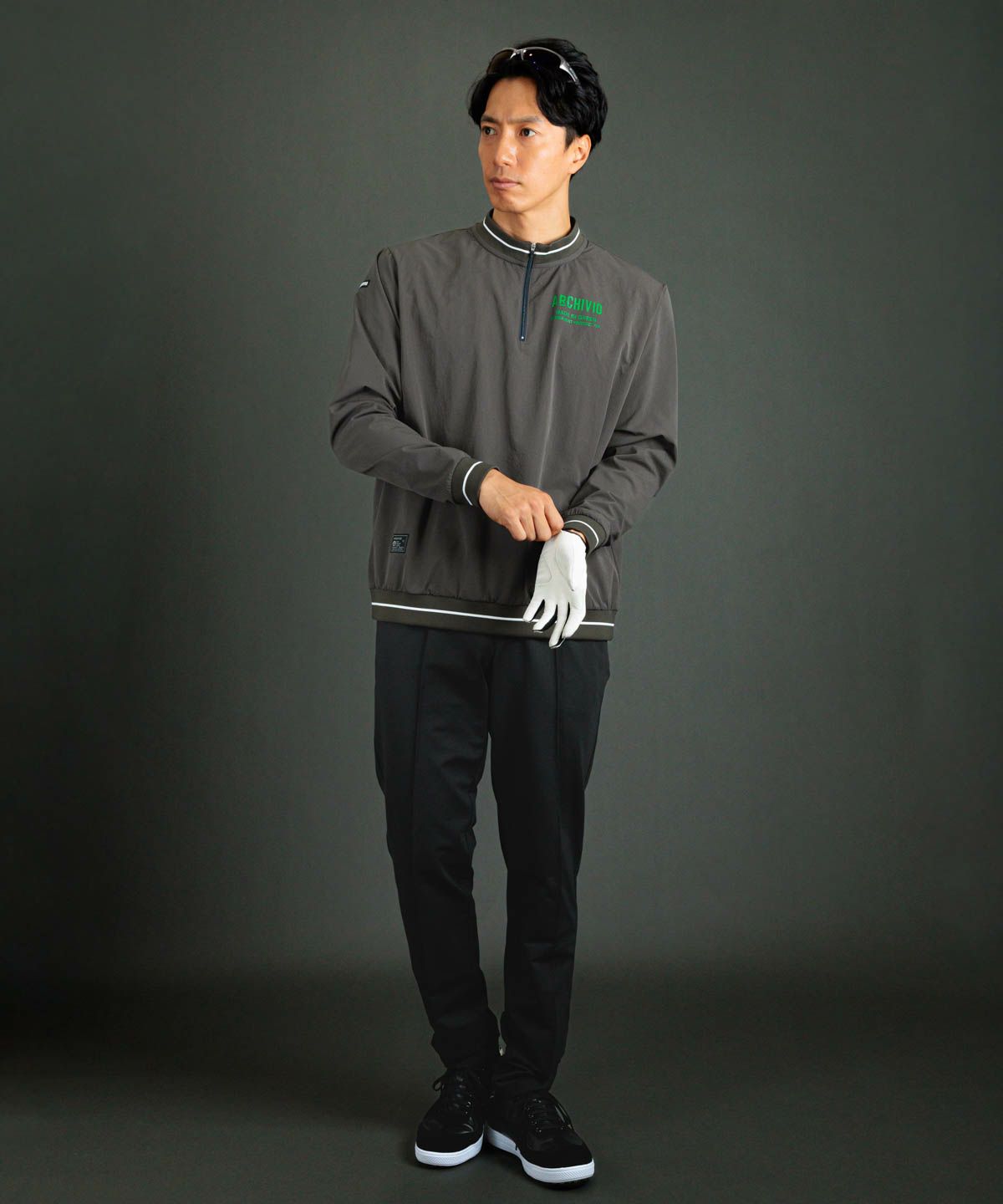 メンズ】ハーフジップリブ切替プルオーバー|アルチビオ - ゴルフウェア