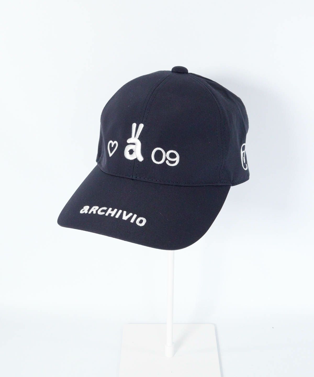 ウサロゴ刺繍撥水キャップ（ネイビー）