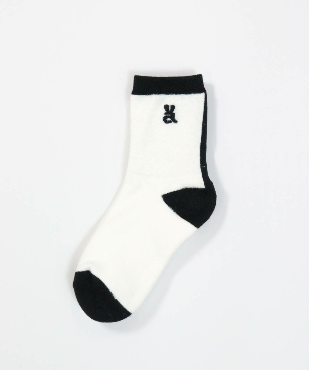ウサロゴ配色ソックス（ホワイト）