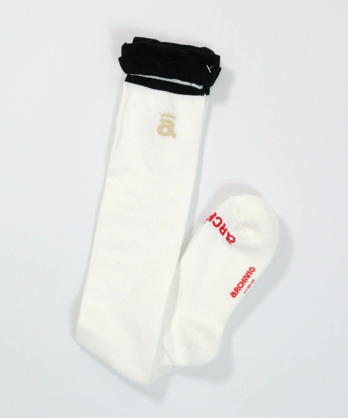 ポイントフリルハイソックス（ホワイト）