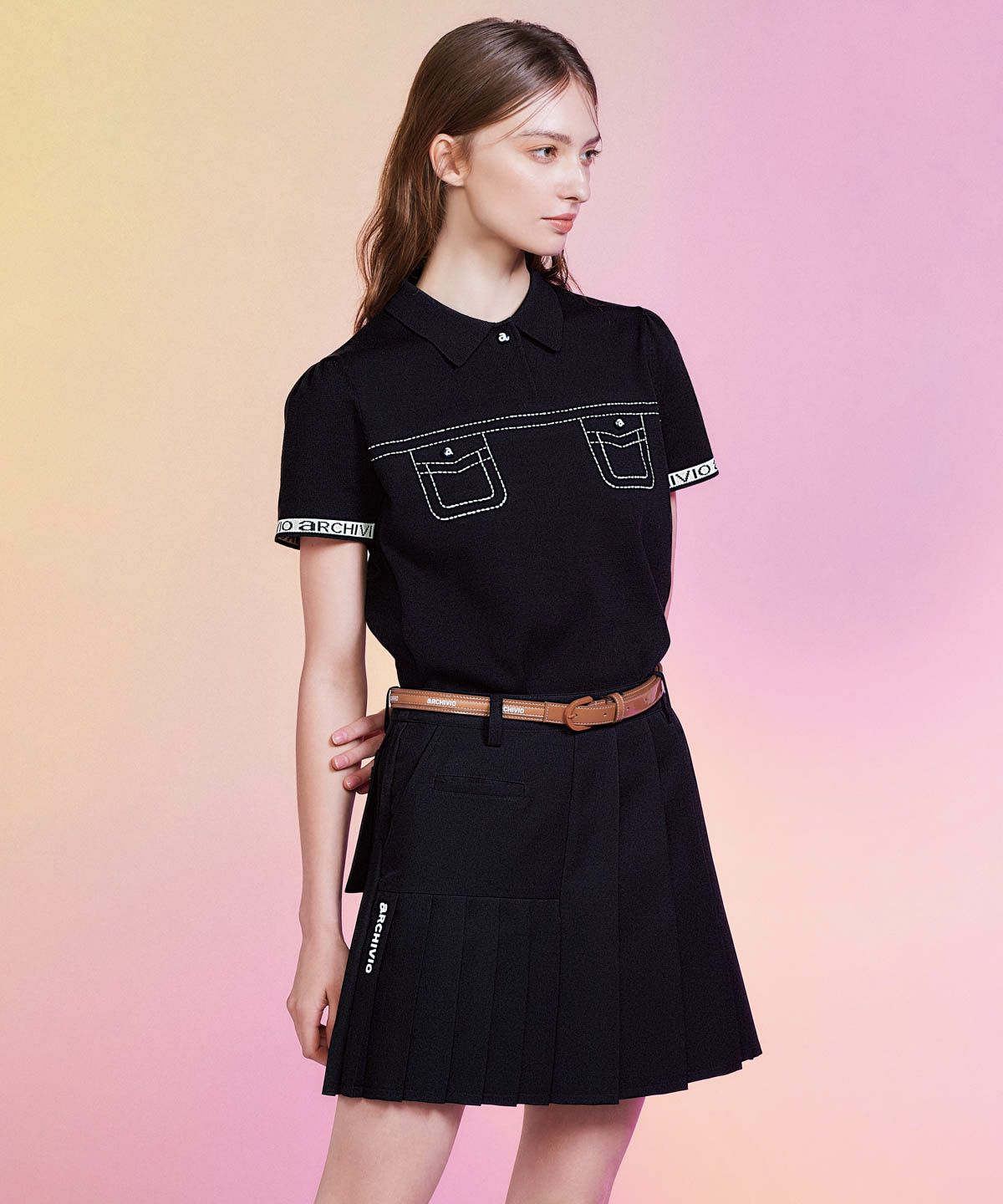 モデル着用画像（ブラウン）