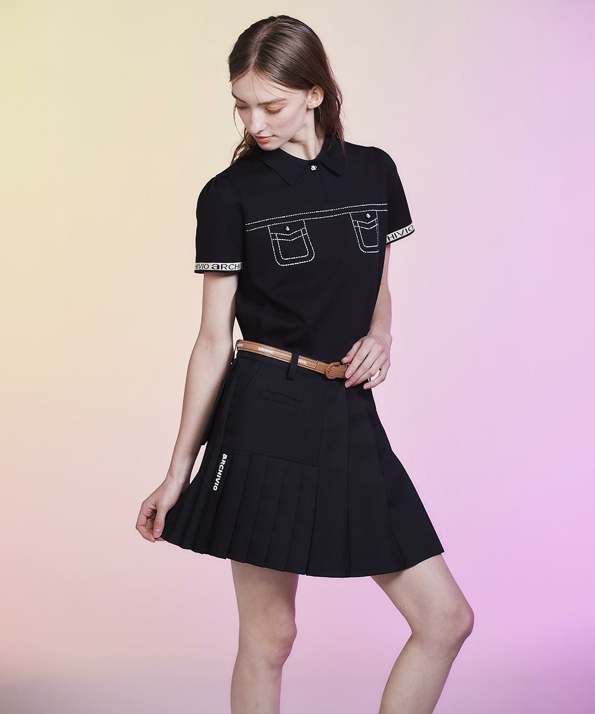 モデル着用画像（ブラウン）