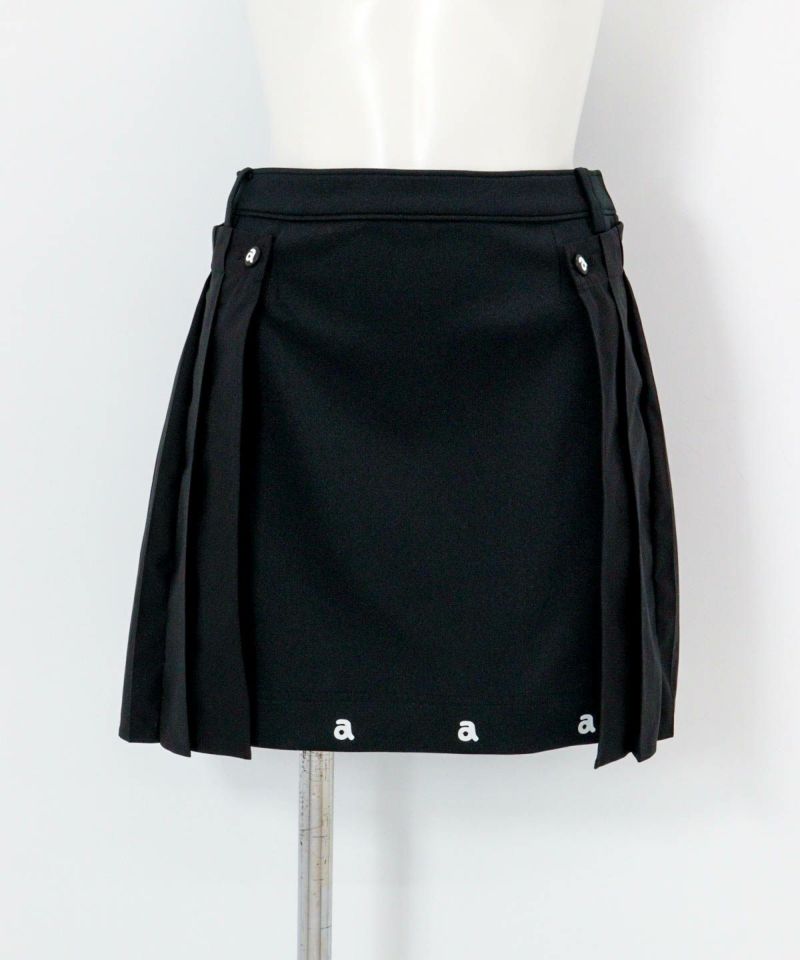 CHRONOS ブラック プリーツスカート プリーツドッキングスカート|アルチビオ - ゴルフウェアや婦人服通販