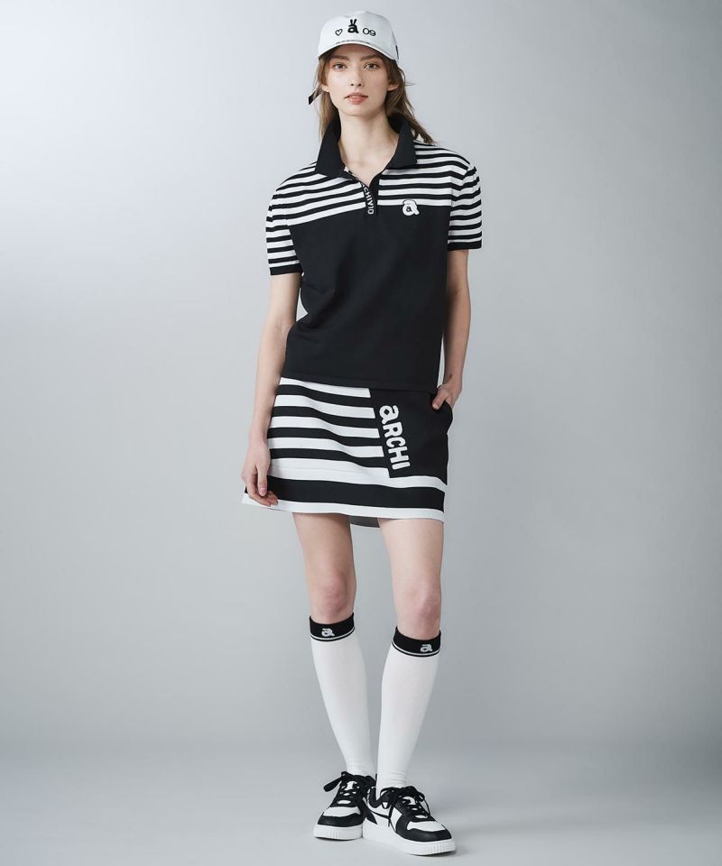 アルチビオ ニットスカート　38 ボーダー切替ニットスカート|アルチビオ - ゴルフウェアや婦人服通販