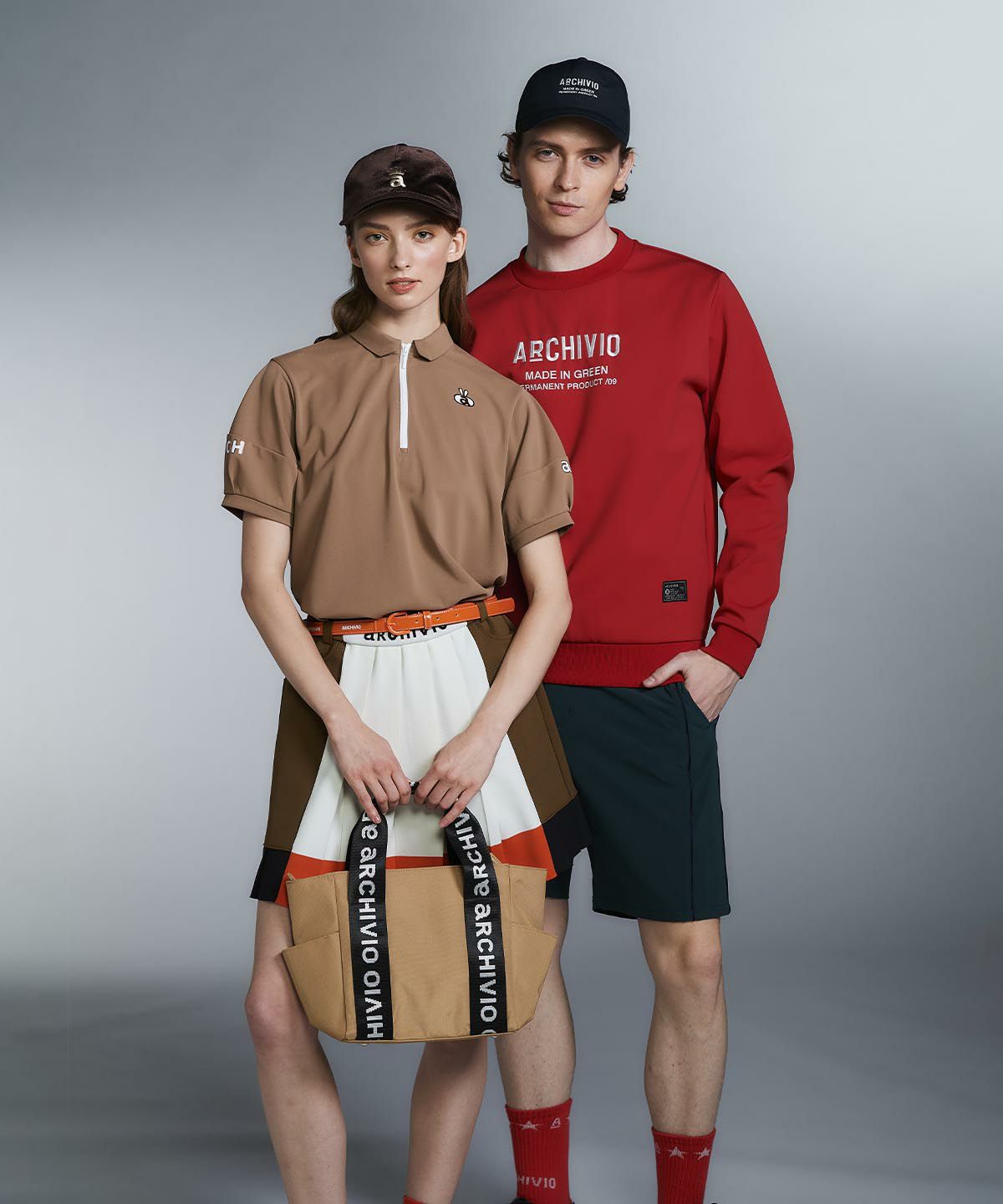 モデル着用画像（ブラウン）