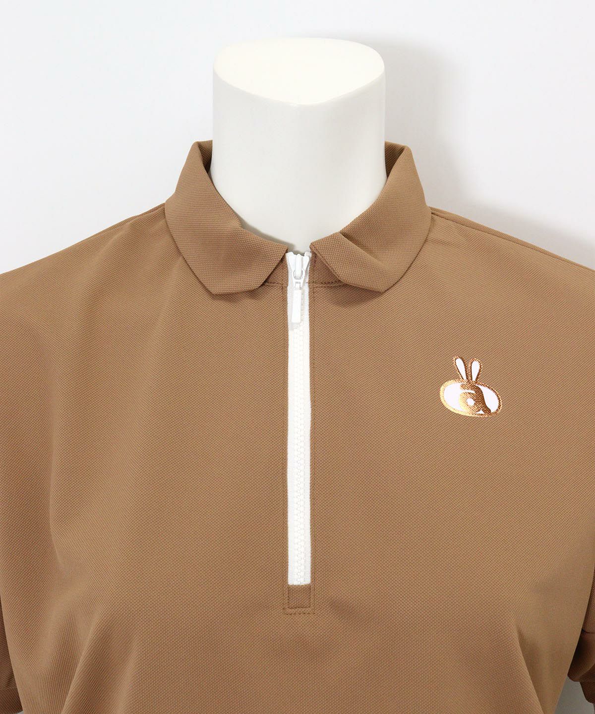 襟元部分（ブラウン）