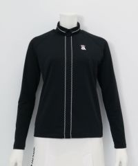 スカラップステッチUV速乾プルオーバー（ブラック）