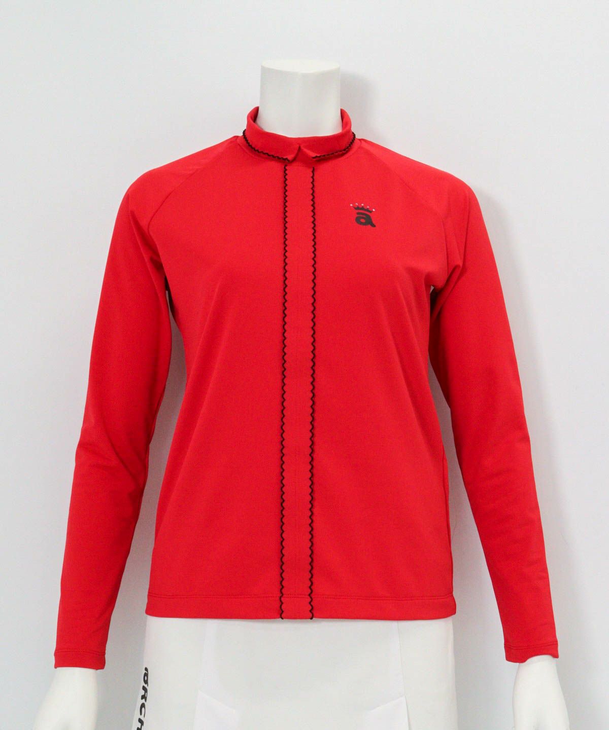 スカラップステッチUV速乾プルオーバー（レッド）