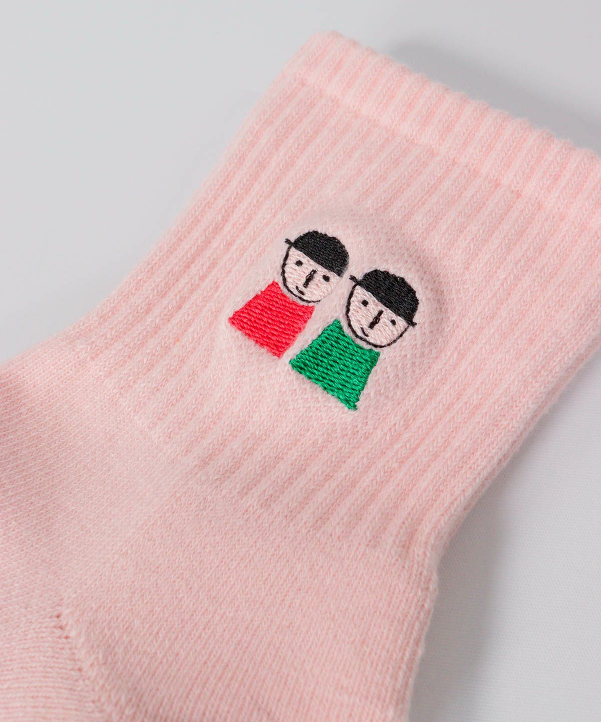 ピコ刺繍部分（ピンク）