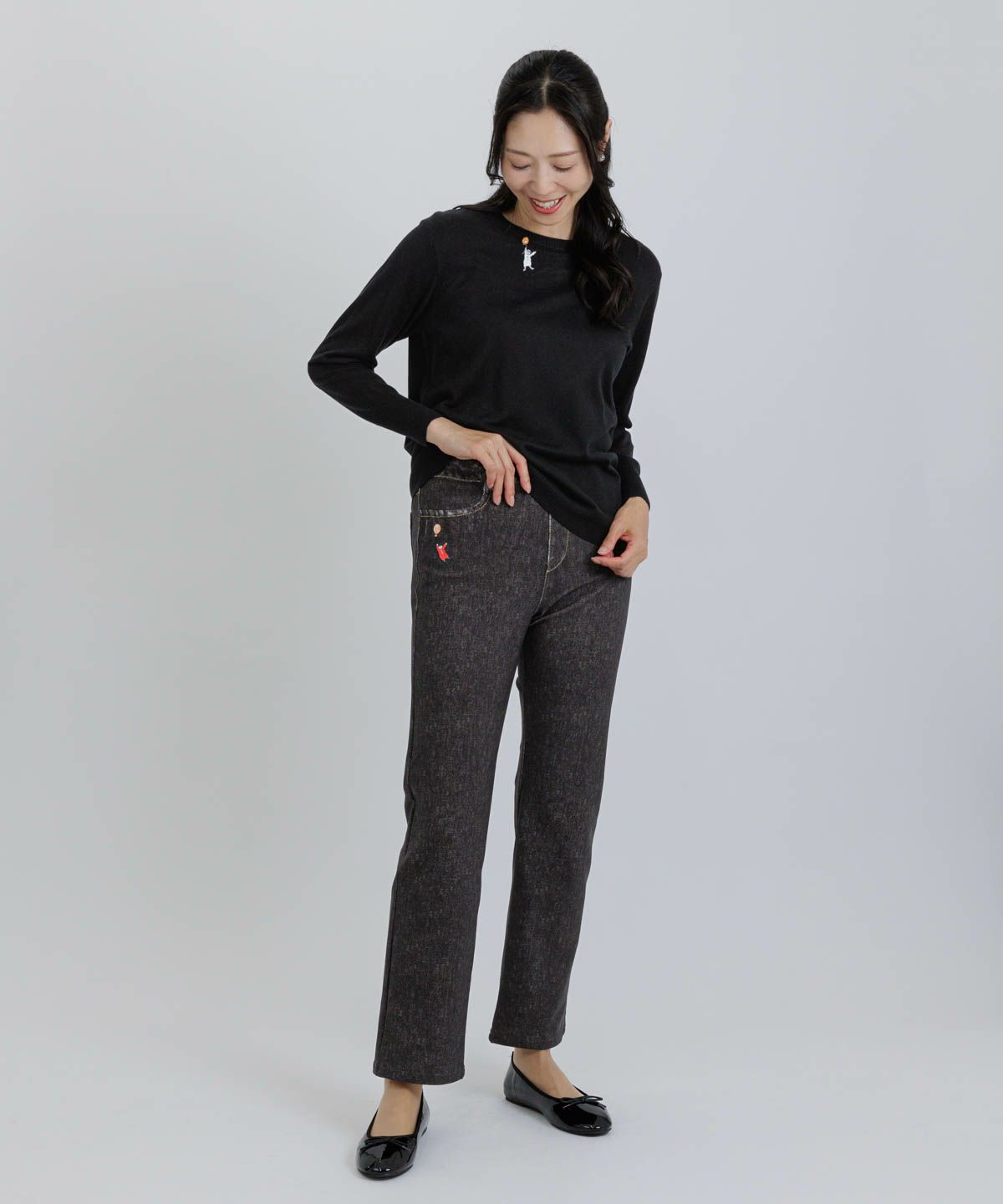 モデル着用画像（ブラック）