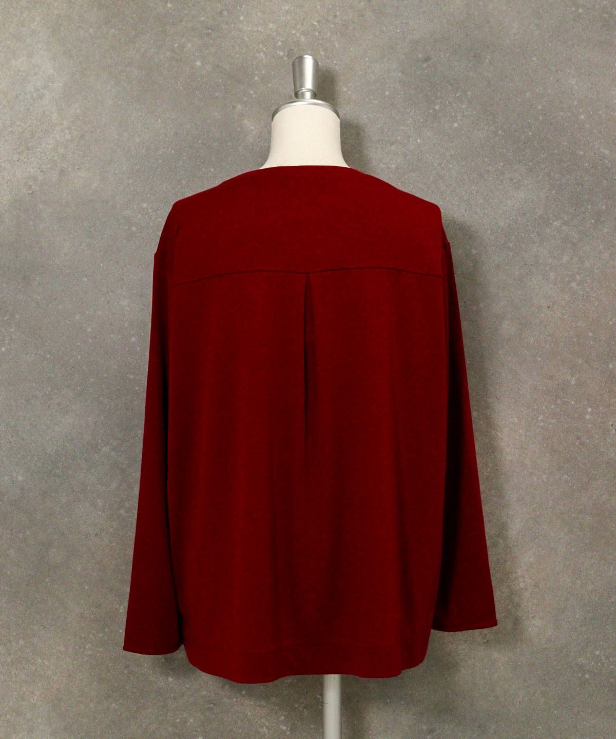 シフォン切替ニットソー後（テラコッタ）