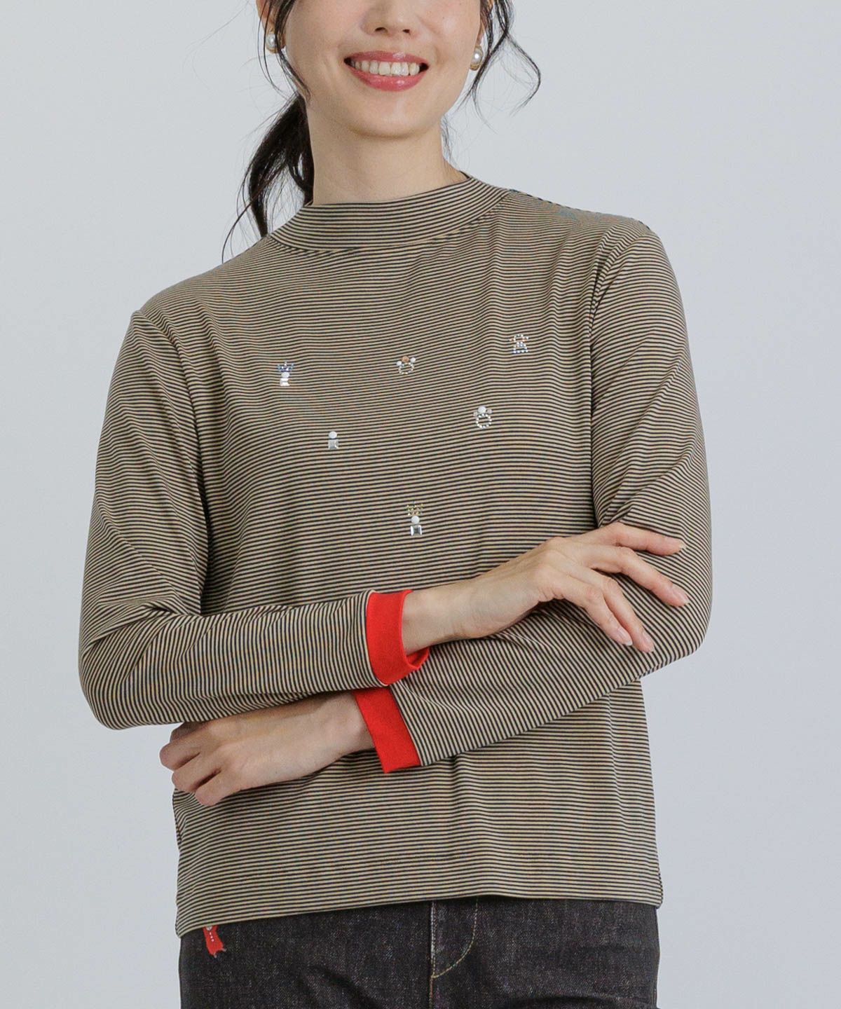 モデル着用画像（ベージュ）