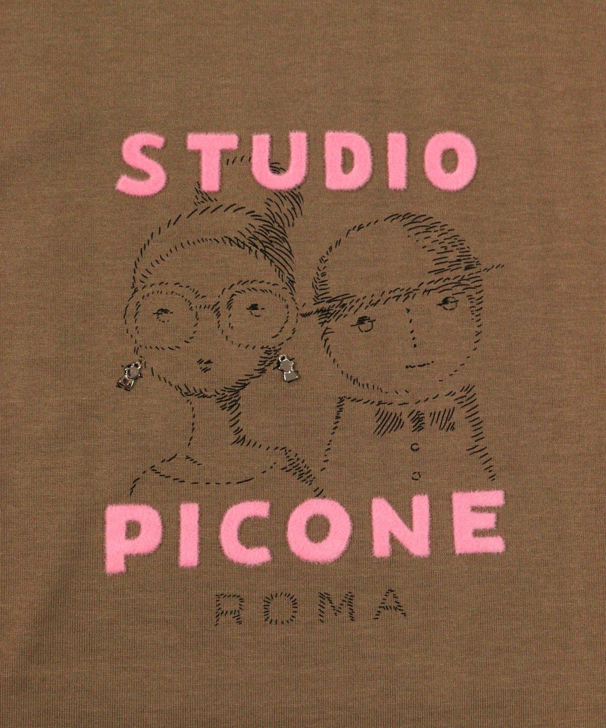 胸元デザイン部分（ブラウン）