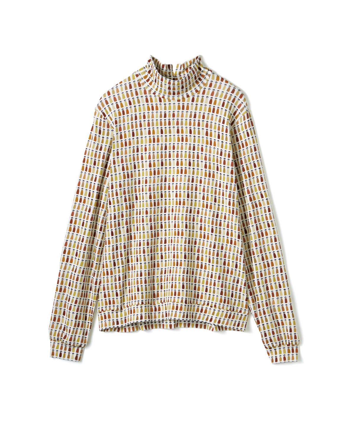 カラフルピコハイネックプルオーバー（ベージュ）