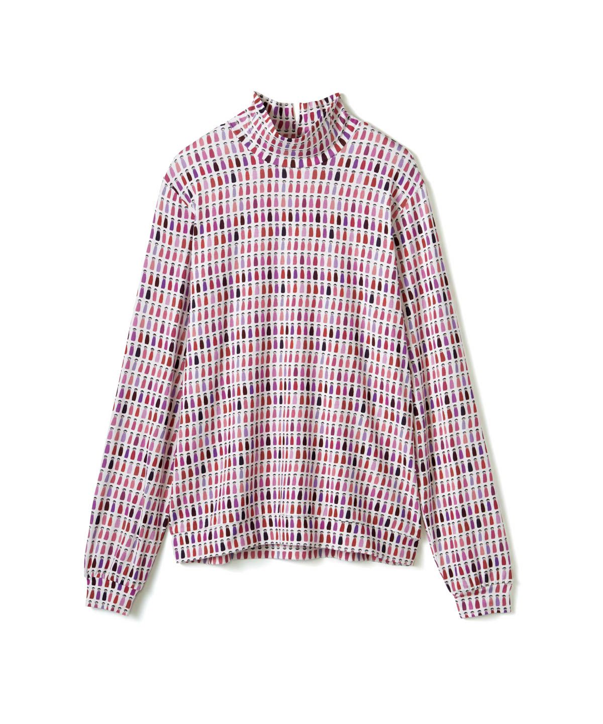 カラフルピコハイネックプルオーバー（レッド）